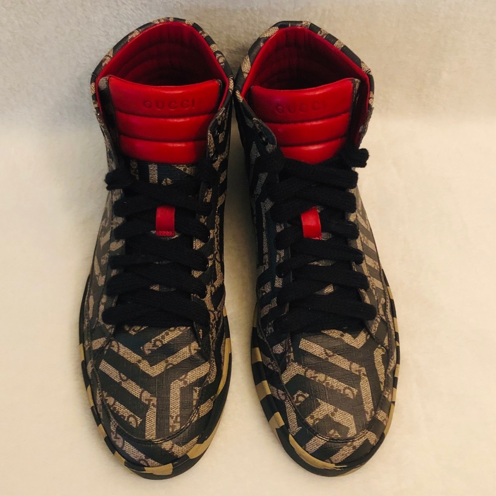 *SOLD* Gucci GG Caleido High Top Sneakers RARE - Picture 2 of 6